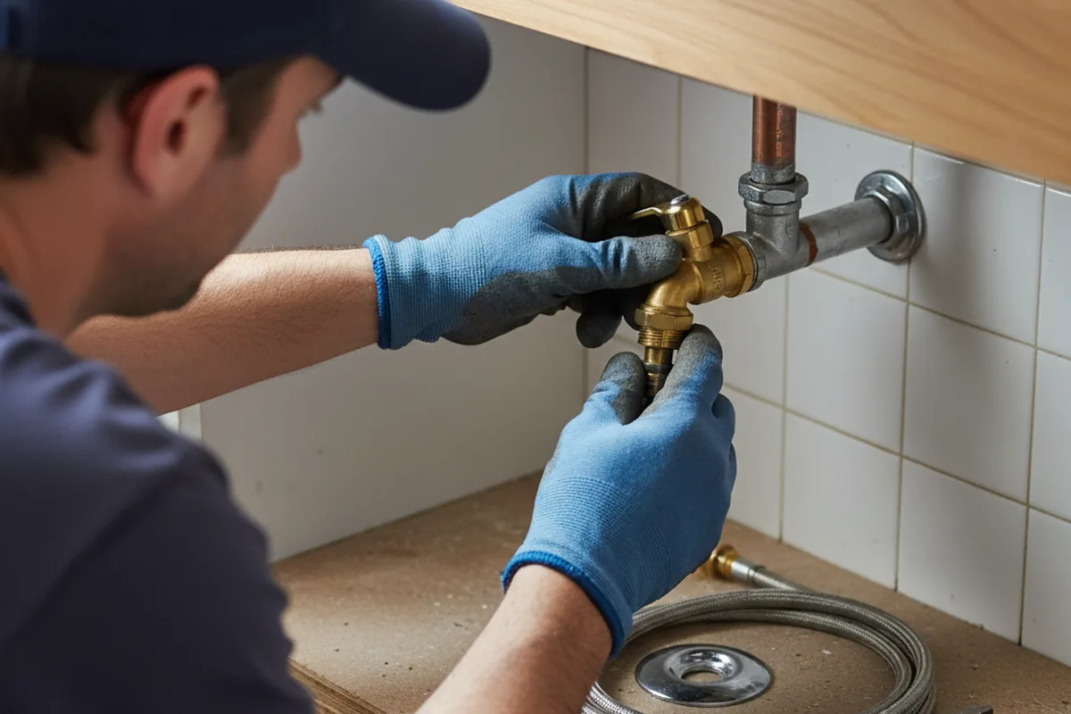 Shutoff valve and fitting work during Faucet and Fixture Repair in Beaver Meadows